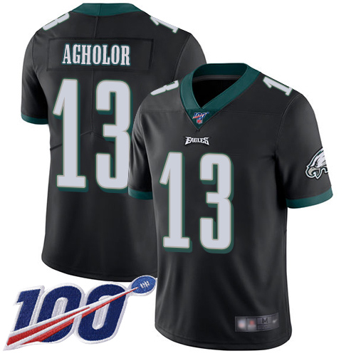 Men Philadelphia Eagles #13 Nelson Agholor Black Alternate Vapor Untouchable NFL Jersey Limited Player